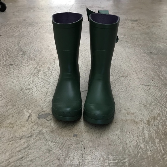green short rain boots